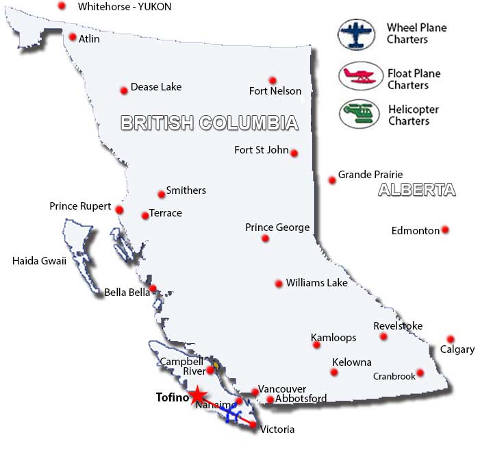 Tofino Charter Flights British Columbia